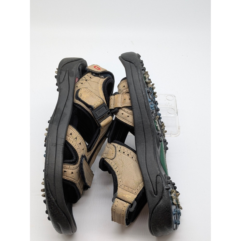 FootJoy Golf Sandals Mens Size 8 Beige Leather Spikeless Comfort Shoes - Picture 9 of 14